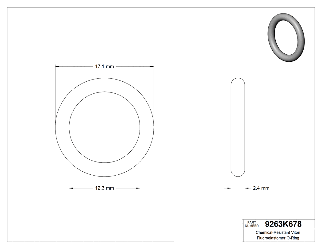 Technical drawing - 9263K678